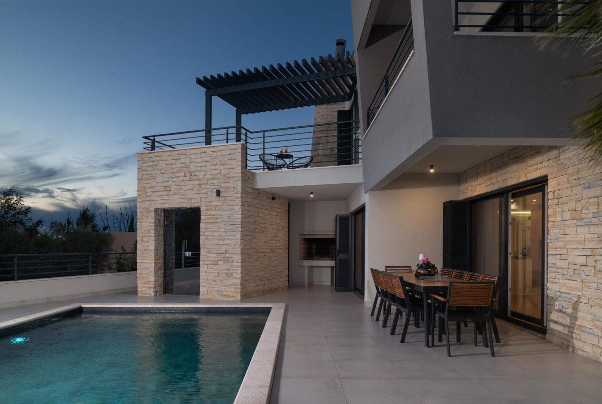 Villa Roca With Heated Pool And Sauna Privlaka  Exteriér fotografie